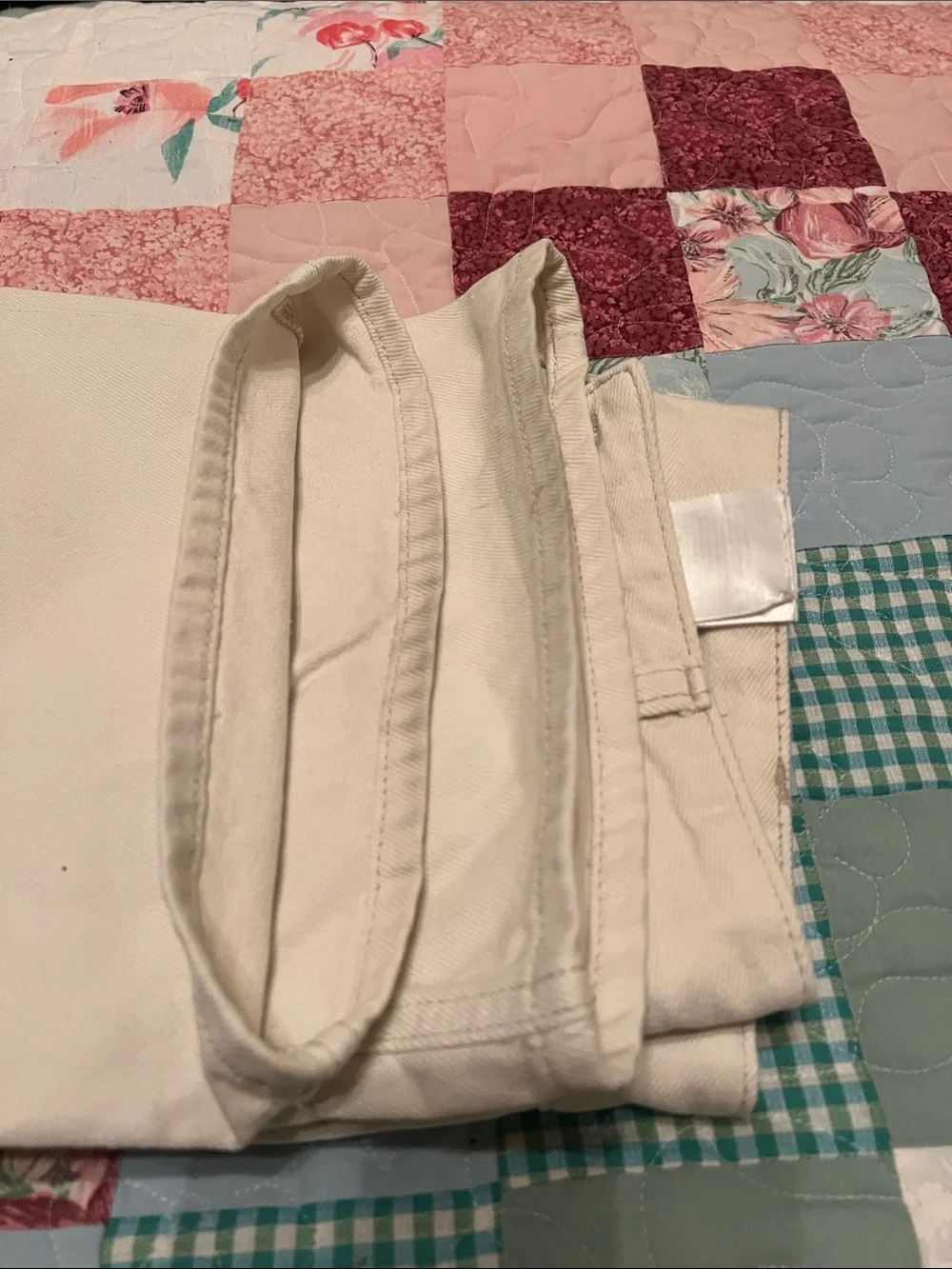 H&M Cream Cargo Pants with Side Pockets - Picture 5 of 5